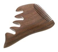 LIFKICH Peigne de Massage en Bois de Santal Large Grand Format Outil Multifonction pour Cuir Chevelu Dents Arrondies pour Relaxation Massage Tête et Visage Accessoire Bien-être