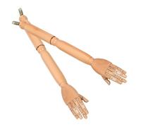 LIFKICH Pièces de Rechange pour Mains de Mannequin en Bois Beige avec Surface Lisse, Assemblage Facile, pour Bricolage et Cours d'art pour Garçon et Filles et Artistes