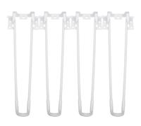 LIFKICH Pieds de Table Pliables en Métal Blanc, Lot de 4 pour Meubles | Table D’ordinateur et Table Basse, Projet DIY de Modification, Style Moderne