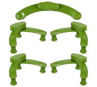 LIFKICH Pince à Plantes Réutilisable Verte en Plastique, 5 Pièces, Haute Dureté, Clip Sécurisé pour Plantes en Pots et Pêchers, pour Jardins Extérieurs