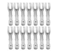 LIFKICH Pinces Acier Inoxydable 30 Pièces pour Couverture Piscine Enterrée et Fixation de Serviettes, Clips Multi-Usages Grosse Ouverture 11 CM pour Piscine et Vêtements