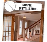 LIFKICH Plaque de Renfort pour Targette de Porte Acier Inoxydable Shaped Protège Serrure Intérieure Effraction Installation Facile