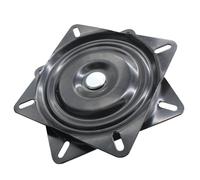 LIFKICH Plaque Pivotante en Acier Noir pour Tabourets de Bar Mécanisme de Pivotement Stable et Capacité de Charge Élevée, Rotation 360 Degrés pour Meubles et Lignes D'assemblage
