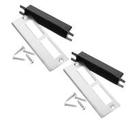 LIFKICH Plaques de Remplissage pour Trou de Poignée de Porte 2 Jeux, Gâches de Pêne Dormant Accessoires, Conçus pour Portes de t Milieu Éducatif