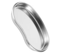 LIFKICH Plateau Incurvé en Acier Inoxydable Argenté pour Tatouage, Design Ergonomique, Solide et Gain de Place, pour Divers Scénarios de Tatouage