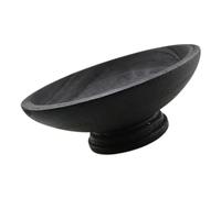 LIFKICH Plateau Massif Pied Noir Support Décoratif pour Fruits Rangement Polyvalent pour Fruits Secs Snacks et Présentoir Élégant pour Table de Salle à Manger et Cuisine