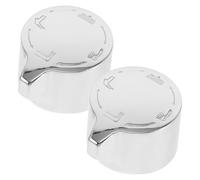 LIFKICH Poignée de Dérivation Métal Argenté, 2 Pièces, Commutateur à Quatre Vitesses, Installation Facile pour Salle de Bain