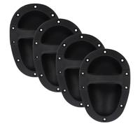 LIFKICH Poignées de Remplacement Poignée Latérale Noire pour Haut-Parleur Lot de 4 en Abs Prise Confortable, Facile à Transporter pour Boîtier D'enceinte