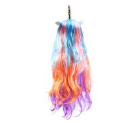 LIFKICH Postiche Licorne Naturelle Longue Bou en Plastique avec Coffret Présent, Accessoire de Cheveux pour Cosplay et Fêtes Fancy Adultes et Garçon et Filles