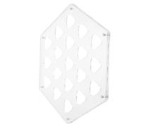 LIFKICH Présentoir Hexagonal Acrylique pour Médiators de Guitare, 19 | Transparent, Aimanté, Rangement Organisé, Sélection Facile, pour Musiciens et Collectionneurs, Maison