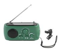 LIFKICH Radio Urgence Solaire Et Manivelle avec Lampe LED Port USB Am FM Portable Et Compacte pour Camping Et Survie