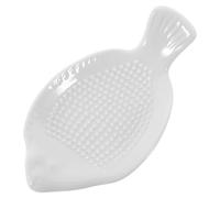 LIFKICH Râpe à Ail Facilement en Céramique Blanche Résistante aux Éclats pour Râper Ail, oignon et Fromage Pratique pour Usage Domestique