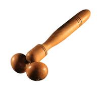 LIFKICH Rouleau de Massage Bois Manette de Volant Ergonomique, Bâton Relaxant pour Massage Shiatsu Corporel, Adapté aux Hommes et Femmes en Relaxation Quotidienne