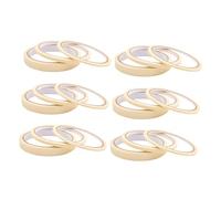 LIFKICH Ruban Adhésif pour Nail Art 18 Rouleaux 3/5/12 MM Papier Texturé Collant Blanc Marque de Séparation des Couleurs Portable Autocollants Pelables pour Manucure Vernis à Ongles