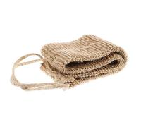 LIFKICH Sangle Lave Dos Jute Naturel avec Poignées Ergonomiques pour Exfoliation et Gommage Corps Brosse pour Peau Morte Nettoyage Profond et Massage Accessoire Bain Femme et Homme