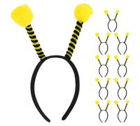 LIFKICH Serrage-Tête Abeille et Fourmi Lot de 10 Accessoires Insectes Pompons pour Fête Costumée Adulte et Maintien Cheveux Longs et Courts