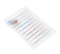 LIFKICH Set de 10 Embouts de Ponceuse pour Ongles en Alliage D'acier Tungstène, Outils de Manucure pour Nettoyer et Soigner Cuticules, Accessoires pour Nail Art