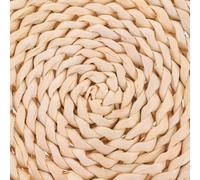 LIFKICH Set de Table Rond en Paille Tressée Naturelle Diamètre 38 CM Antidérapant et Isolant Thermique Tapis Décoratif Rustique pour Table à Manger Intérieure et Extérieure Dessous de