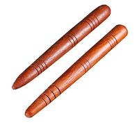 LIFKICH Stylo D'acupression Manuel en Bois Naturel de Rosewood, Lot de 2, Outil de Massage par Acupression pour Jambes, Dos et Cou, Léger et Portable, Masseur de Points D'acupuncture