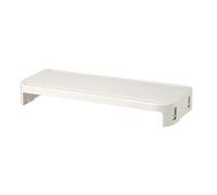 LIFKICH Support de Levage pour Prévenir le Mal de Dos pour Ordinateur de Bureau en Plastique Beige , Rehausseur Écran pour Bureau et Maison