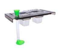 LIFKICH Support Suspendu pour Plantes D’Aquarium Télescopique 32,5-49,5 | Plastique Transparent, Deux Gobelets Inclus, Tube D’alimentation, Rangement Compact pour Petits Végétaux