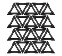 LIFKICH Support Triangulaire en Plastique Noir pour Puzzle, Lot de 20 Pièces, Base Pratique pour Affichage Multiangle et Organisation de Cubes et Tablettes