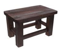 LIFKICH Tabouret en Bois Massif Vintage Compact et Robuste, Petit Siège pour Changer de Chaussures, pour L'entrée Salle de Bain des Garçon et Filles