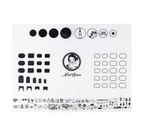 LIFKICH Tapis de Silicone Souple pour Nail Art avec Règle Tapis de Protection pour Manucure Guide Autocollants Ongles Matériel Estampage Vernis Surface Anti-saleté et Facile à Nettoyer