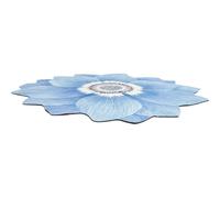 LIFKICH Tapis de Sol Décoratif de Fleur pour Salon, Coussin de Sol en Fibre de Polyester Antidérapant, Soulage la Fatigue des Pieds, Usage Quotidien