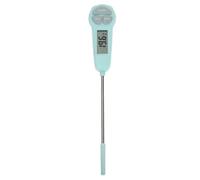 LIFKICH Thermomètre Sonde en Acier Inoxydable, Lecture Instantanée Numérique Portable Écran Lcd Vert Cuisine pour Viande et Liquide, pour Barbecue et Pâtisserie