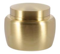 LIFKICH Urne Funéraire en Cuivre Or, Boîte Scellée pour Cendres et Poudre de Parfum, Design Simple et Élégant, Sécurisée et Multifonctionnelle pour Domiciles et Cimetières