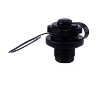 LIFKICH Valve d'air Boston pour Bateau Gonflable PVC, Anti-Fuite Noir | Adaptateur PP Bouchon, Usage pour Matelas Gonflable et Bateau Pneumatique, Accessoire Kayak