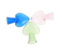 LIFKICH Vase À Fleurs Hydroponique De Cœur Jardinière en Verre Transparent pour Décoration Intérieure Table Ou Étagère