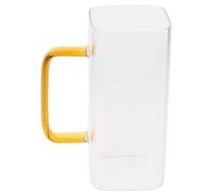 LIFKICH Verre à Boire Transparent Anse, Résistant Chaleur, Capacité 350ml, Facile à Nettoyer, pour Salon et Salle à Manger
