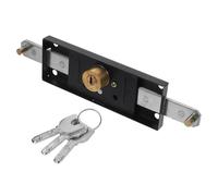 LIFKICH Verrou pour Porte de Garage et Volet Roulant en Acier Cylindre de Sécurité Surélevé Kit de Verrouillage Central Antivol pour Protection des Portes Enroulables Commerciales