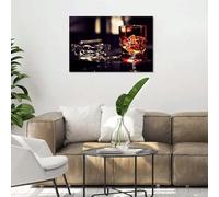 LIFKNVN Affiche imprimée sur toile, décoration pour homme, amateur de boissons alcoolisées, image vintage pour bar, restaurant, bureau moderne, chambre, salle à manger (60 x 95 cm/sans cadre)