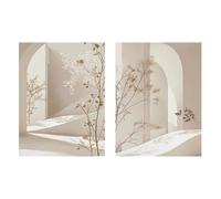 LIFKNVN Affiche murale bohème minimaliste avec paysage en arc, impression sur toile pour salon moderne, chambre à coucher, salle de bain, décoration d'intérieur, 60 x 80 cm, sans cadre