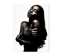 LIFKNVN Affiche murale moderne et tendance avec musique rétro Sade, en noir et blanc, pour salon, bar, décoration, 70 x 90 cm, sans cadre
