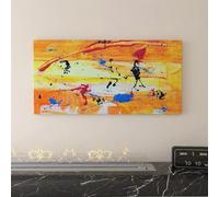 LIFKNVN Grande toile abstraite en marbre texturé, style abstrait et suspensif, pour salon, affiches et impressions minimalistes, 40 x 80 cm, sans cadre.