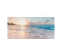 LIFKNVN Peinture sur toile représentant un paysage marin, style nordique, décoration d'intérieur, 70 x 210 cm, sans cadre