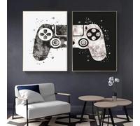LIFKNVN Peintures sur toile pour salle de jeux, décoration de manette de jeu, affiches et impressions, art mural, cadeau pour garçons, chambre d'enfants, 30 x 50 cm, sans cadre