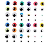 LIFKOME 1 boîte Yeux Autocollants pour Artisanat DIY Yeux pour Poupées et Animaux Accessoires Multi pour Projets Créatifs Garçon Fille