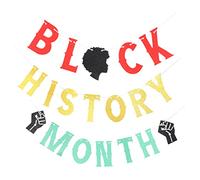 LIFKOME 1 Ensemble Bannière Décorative Pailletée pour Mois de Histoire Noire de Décorations Festives pour Fête pour Événements et Décorations Intérieures