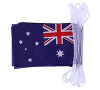 LIFKOME 1 Ensemble Bannière PVC Australien Fanions pour Décoration de Fête Événements et Célébrations Guirlande de Drapeaux Australiens Réutilisable et Lumineuse