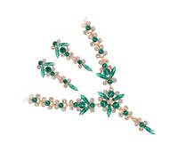 LIFKOME 1 Ensemble collier boucle d'oreille ensemble collier de filles mariage pour la mariée bijoux délicat colier femme feminicene bride collier de fête des femmes collier alliage
