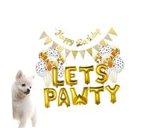 LIFKOME 1 Ensemble De Ballons De Fête Pour Animaux De Compagnie Décorations De Fête Pour Animaux De Compagnie Décorations D'Anniversaire Pour Chiens De Compagnie Fournitures