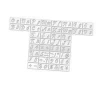 LIFKOME 1 ensemble Pochoirs Lettres et Chiffres Réutilisables pour Projets DIY et Peinture Murale Stencils Pratiques Parfait pour Peinture Au Pinceau ou Spray