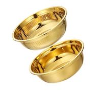LIFKOME 1 Ensemble Set de Bol Acier Inoxydable Tamis de Cuisine Multifonctionnel pour Fruits Panier Drainant pour Cuisine Rangement