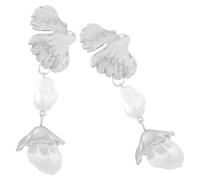 LIFKOME 1 Paire boucle d'oreille boucles d'oreilles pendantes en perles d'or boucles d'oreilles doubles créoles light poeles Décoration d'oreille Boucles d'oreilles pendantes scintillantes