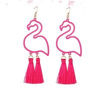 LIFKOME 1 Paire boucles d'oreilles flamant rose feminicene pink féminin décor d'oreille de fête d'oreille Boucles d'oreilles design flamant rose bijoux décontractés rouge